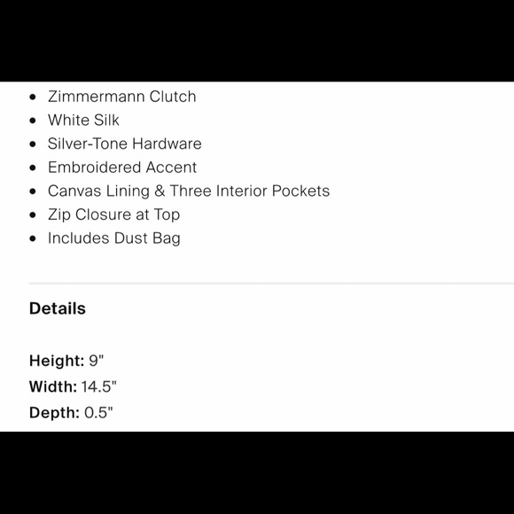 Zimmermann lace and metal clutch rare - Picture 5 of 5